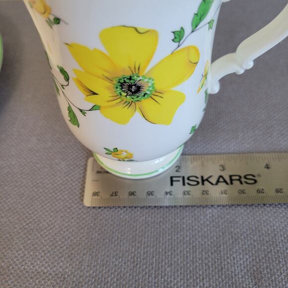 NWOT/Box Royal Victoria Fine Bone China England Plate & Mug/Cup W/Handle Set - Picture 11 of 14